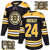 Bruins 24 Terry O'Reilly Black With Special Glittery Logo Adidas Jersey,baseball caps,new era cap wholesale,wholesale hats